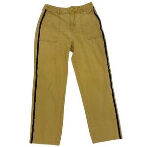 Tan Pants with Black Stripe